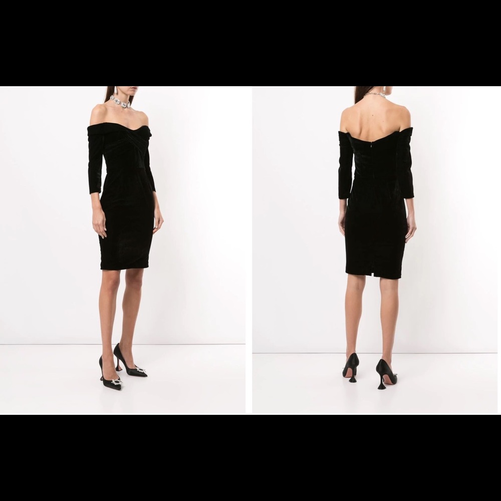 Marchesa Notte Velvet Midi